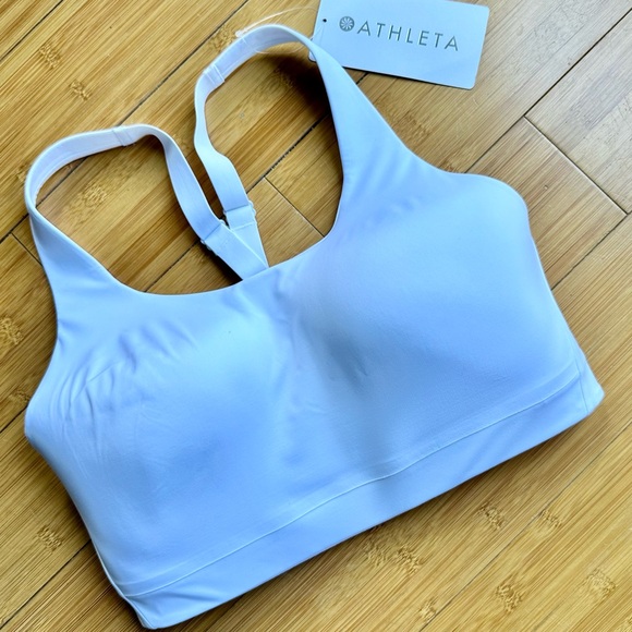 Athleta Other - NWT Athleta Advance High Impact White Sports Bra Size 34DD